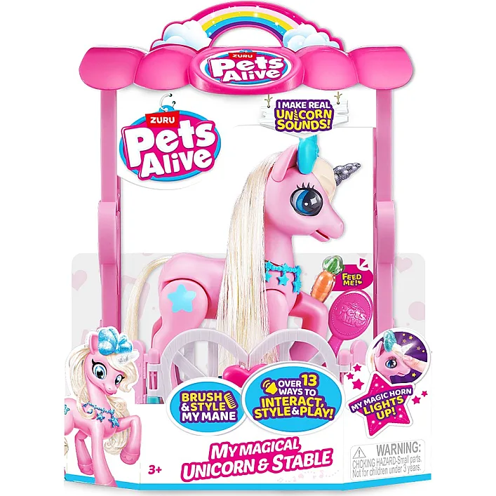 Интерактивный игровой набор PETS ALIVE S2 ВОЛШЕБНЫЙ ЕДИНОРОГ В ДОМЕ 9545 (Дев9545)