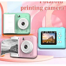 Фотоаппарат-принтер C 72976 (50) 3 цвета, type-C, разъем для SD карты, фото, видео, игры, 3 рулона термобумаги, в коробке, ВЫДАЕТСЯ ТОЛЬКО МИКС ВИДОВ
