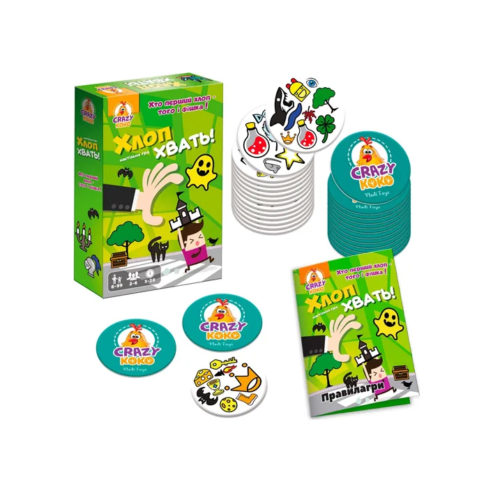 Настольная игра "Crazy Koko. Хлоп! Хвати!" VT8077-05 VladiToys (Нас5624)
