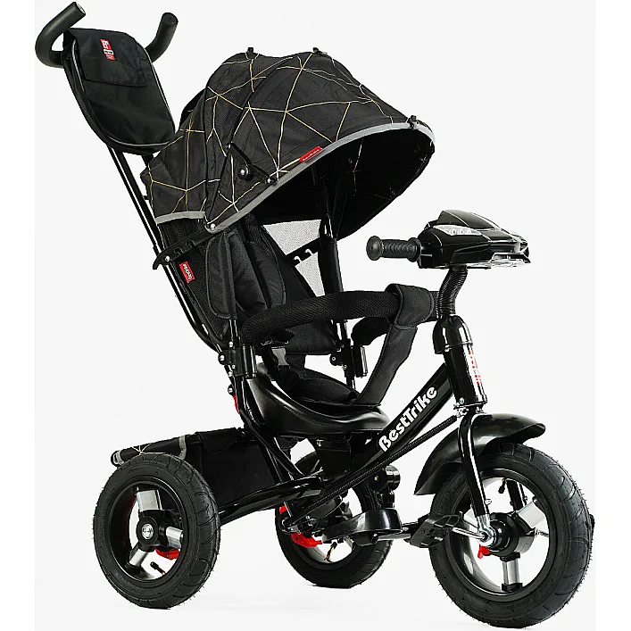 Велосипед 3390 - 31-025 Best Trike (1) НАДУВНЫЕ КОЛЕСА d=29см. переднее, d=26см. задний, ФАРА С USB, пульт