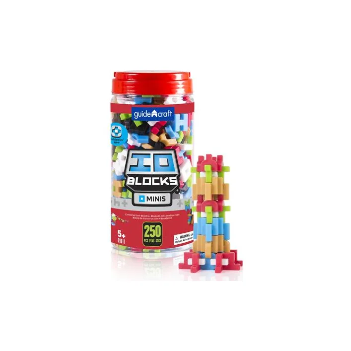 Конструктор Guidecraft IO Blocks Minis с дополненной 3d реальностью, 250 деталей (G9611)