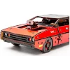 Деревянный 3D конструктор "Fast Furous" Puz-62520 125 дет., красный цвет, р. модели 21*8*5 см PuzzleOk (Дер9625)