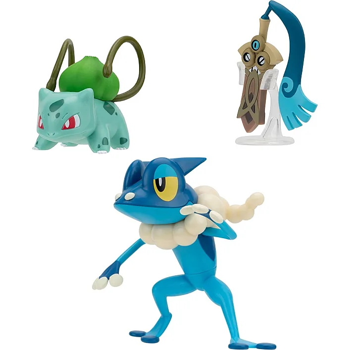 Набор игровых фигурок Pokemon W19 - Хонэдж, Бульбазавр, Фрогадир