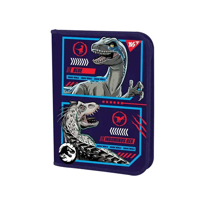 Папка для тетрадей YES пластиковая на молнии В5 Jurassic World 491966 (Кнц4966)