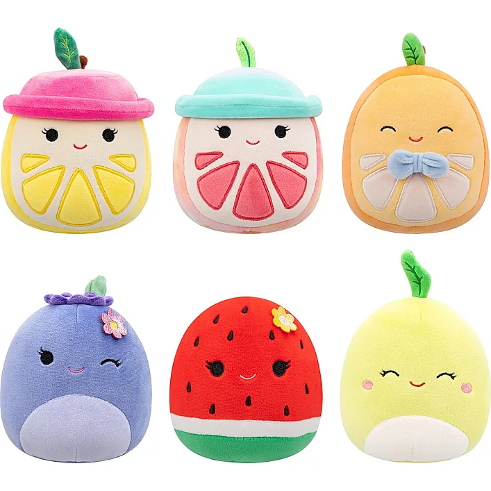 Мягкая игрушка-сюрприз Squishmallows – Веселые фруктики (13 cм)