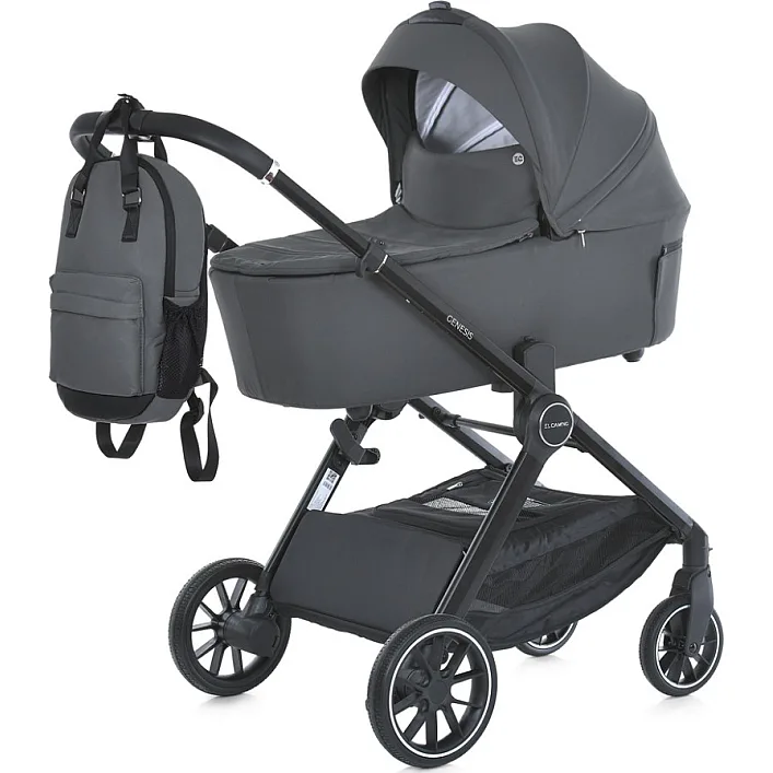 Коляска дитяча універсальна 2 в 1 GENESIS ME 1126 Asphalt Gray