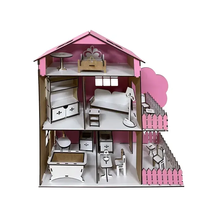 Кукольный домик «TREE HOUSE» Розовый 49*21*50 см (Дев4380)