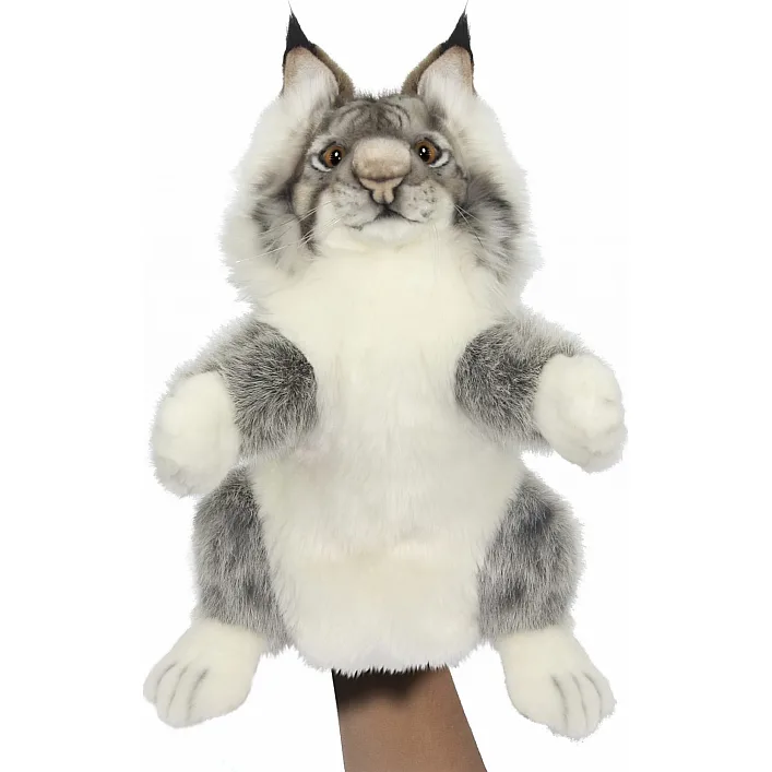 Мягкая игрушка на руку Рысь, серия Puppet, 36 см. высота, Hansa (7948)