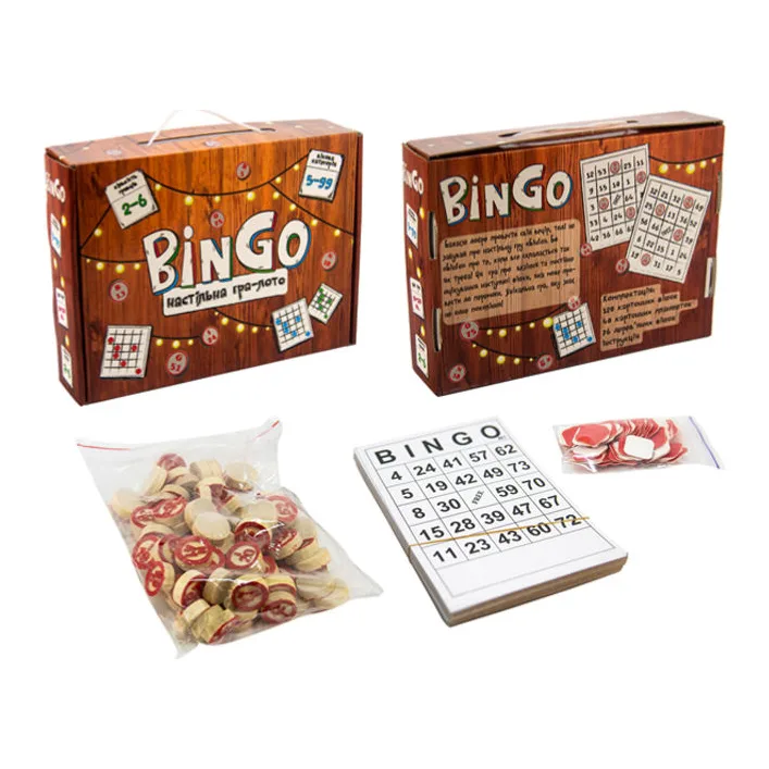 Настольная игра лото "BinGo" 30757 STRATEG (Нас3757)