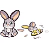 Пазл-складалка Puz-22971 "Зайчик" PuzzleOk (Дер8509)