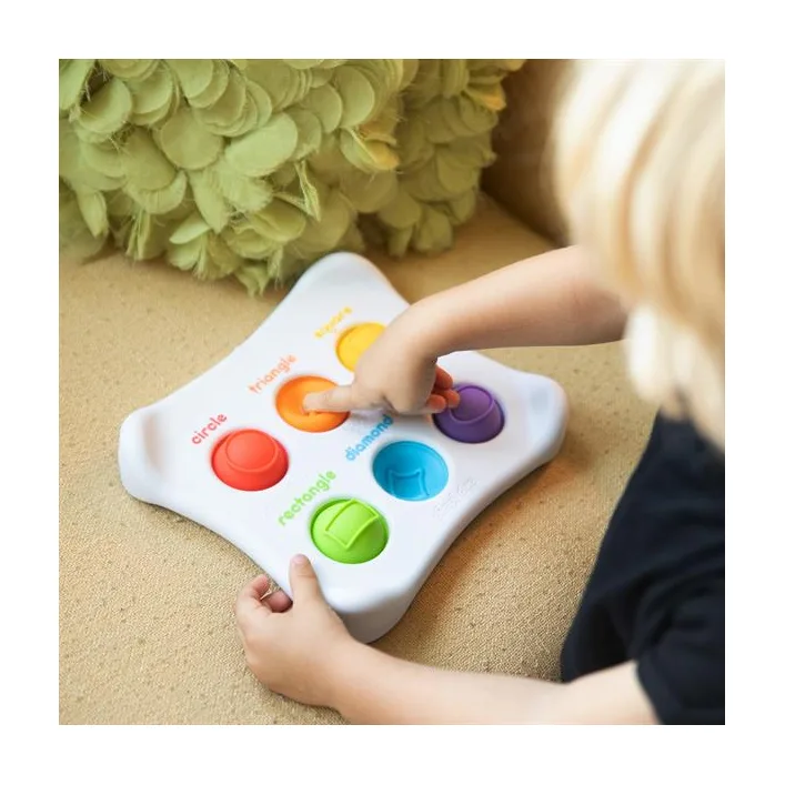 Сенсорная игрушка Fat Brain Toys Dimpl Duo Цвет Форма Брайль (F208EN)