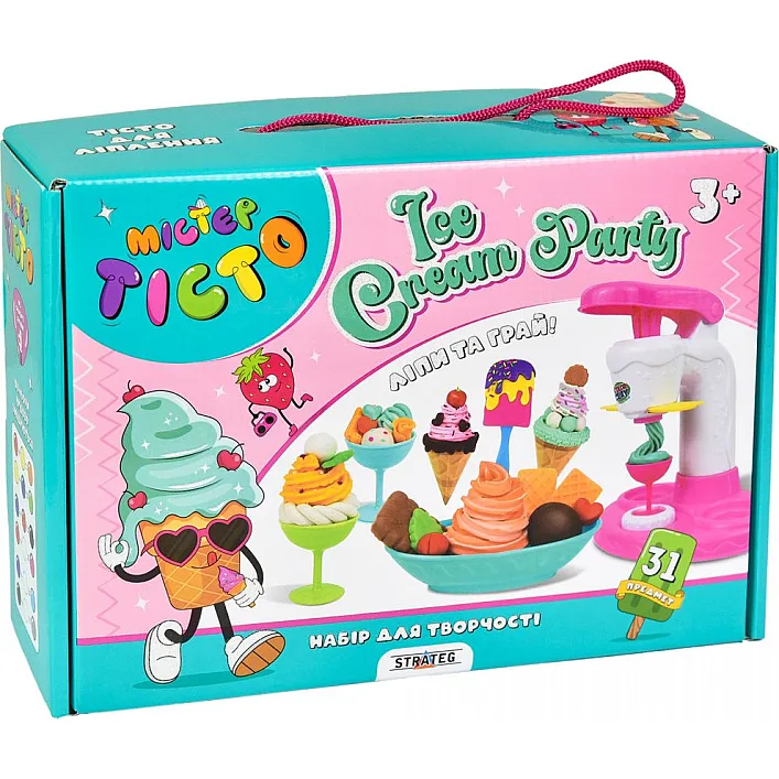 Набор для творчества "Мистер тесто Ice Cream Party" на украинском языке