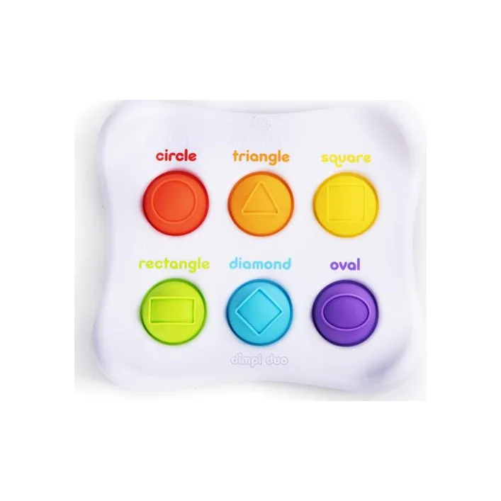 Сенсорная игрушка Fat Brain Toys Dimpl Duo Цвет Форма Брайль (F208EN)