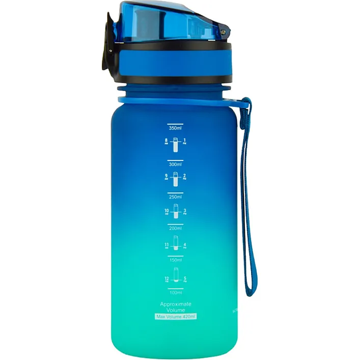 Бутылка для воды UZSPACE 3034(Blue-Green) 350 мл сине-зеленая