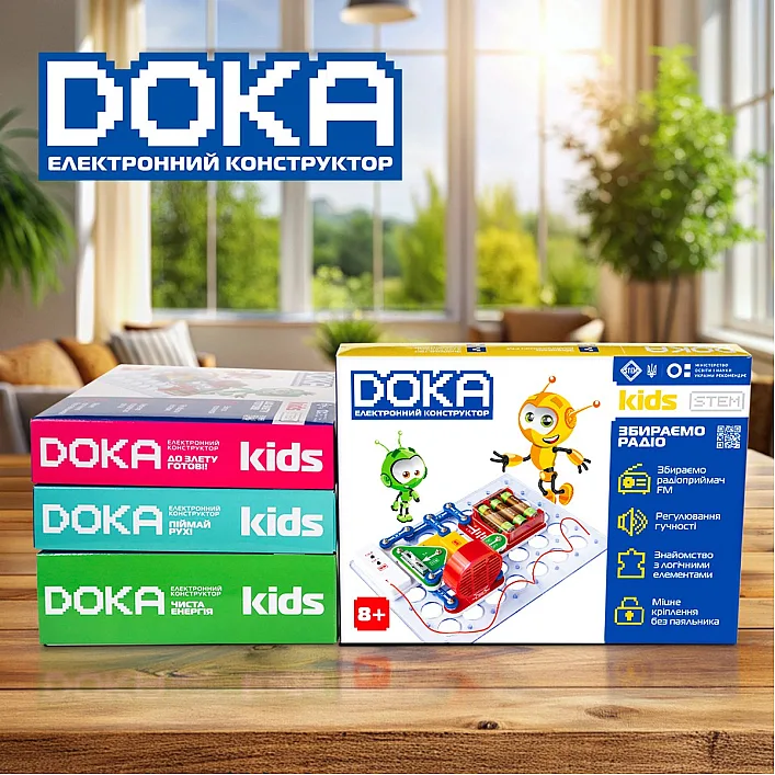 Конструктор электронный Doka Собираем радио