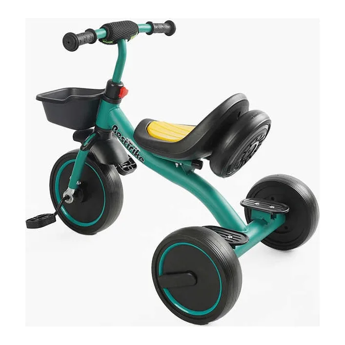 Велосипед 3-х колесный BS-47603 "Best Trike" (1) колеса EVA переднее 10&rsquo;&rsquo;, заднее 8&rsquo;&rsquo;, стальная рама, УКР.ОВЗУЧИВАНИЕ, свет, корзина, в коробке