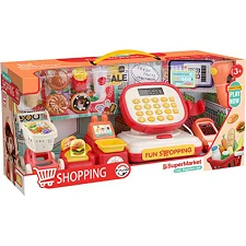 Кассовый аппарат с чеком 997-26 с набором батарейка, музыка, свет кор.43*15*21,5 см