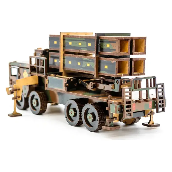 Деревянный 3D конструктор "ЗРК НАСАМС" 160 дет., 160-02397 г. 25*10*6,5 см PuzzleOk (Дер7793)