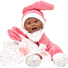 Пупс, серия SOFT DOUDOU, в коралловой одежде в коробке, 26см, Nines d`Onil (04323)
