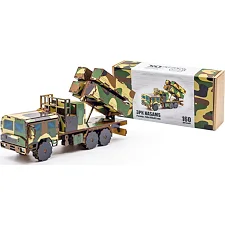 Деревянный 3D конструктор "ЗРК НАСАМС" 160 дет., 160-02397 г. 25*10*6,5 см PuzzleOk (Дер7793)
