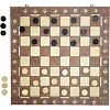 Набір настільних ігор "Шахи, нарди, шашки 3 в 1" Set1 NE-LG-11 ігрове поле 40х40 см