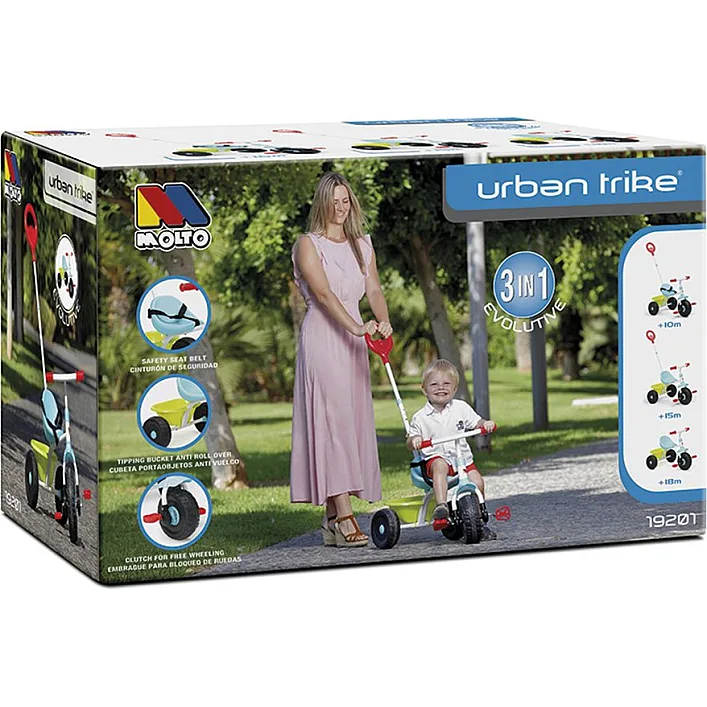 Велосипед трехколесный TRIKE BABY, голубой Molto (92018)