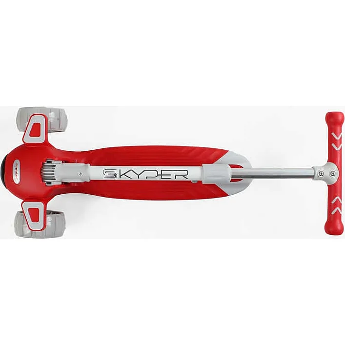 Самокат трехколесный "Skyper" BS-10360 (8) колеса PU 125х40мм со светом, музыка и подсветка платформы, руль складной, в пакете.