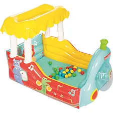 Манеж-поїзд + м'ячі Fisher-Price Bestway 93537, 132 x 94 x 89 см - різнокольоровий