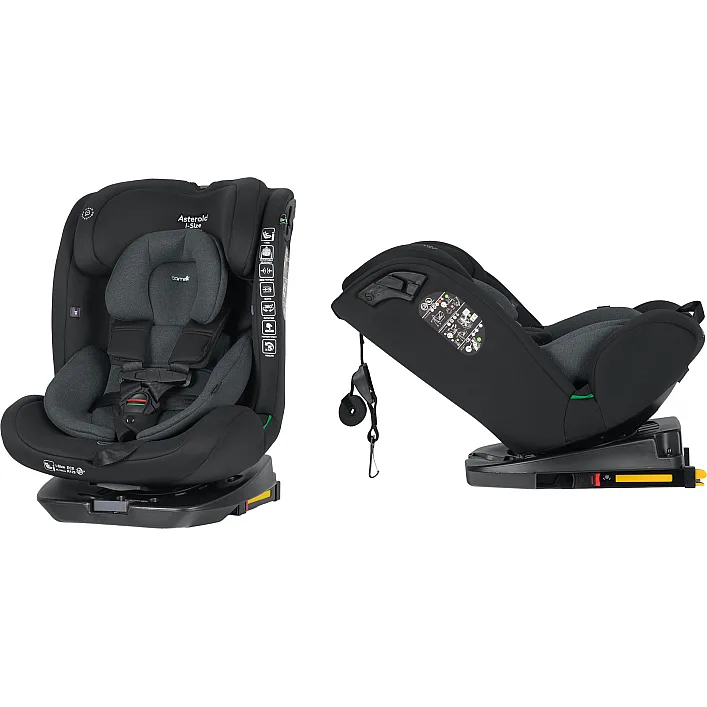 Дитяче Автокрісло CARRELLO Asteroid i-Size (CRL-17001 Magnet Gray) 40-150см ISOFIX, поворотне