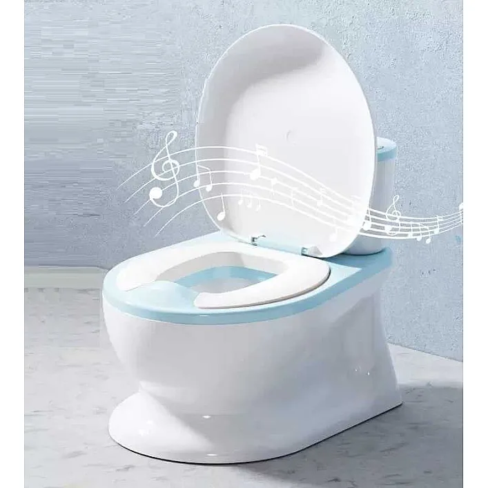 гр Горщик дитячий Bimbo 3145-72 (1) колір Блакитний, озвучування, м`яке сидіння, в коробці
