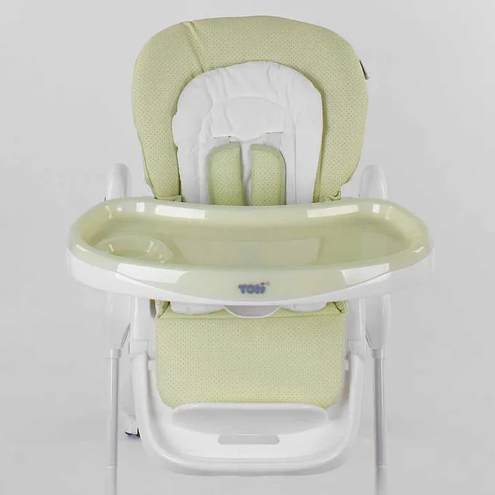Стульчик для кормления Toti W-56077 (1) мягкий PU, мягкий вкладыш, 4 колеса, съемный столик, в коробке