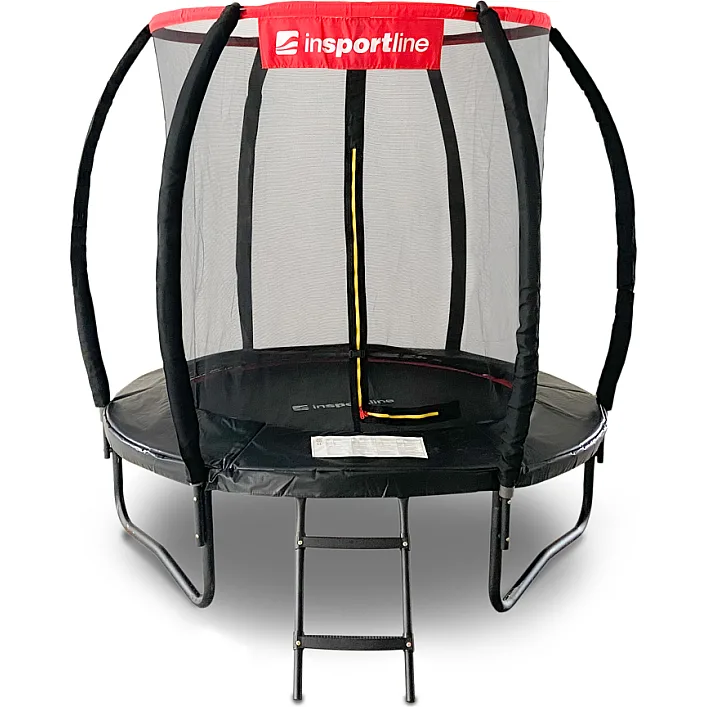 Батут inSPORTline Flea PRO с внутренней сеткой 183 см черный