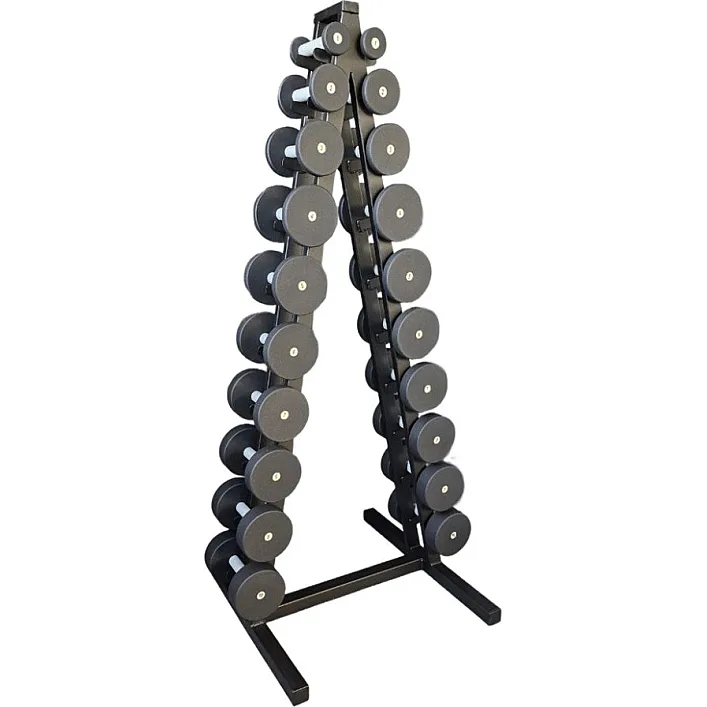 Гантельный ряд со стойкой Profi NE-PS-222-022 от 1 кг до 10 кг