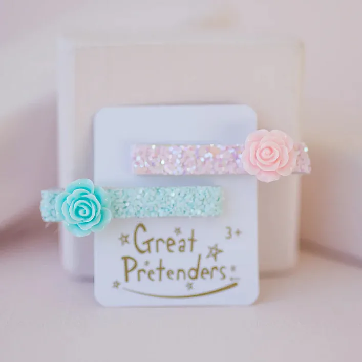 Заколка для волос Роза, 2шт, Great Pretenders (08095)