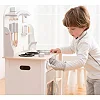 Игрушка мини-кухня Приятного аппетита, New Classic Toys, посуда в комплекте, бело-серебристая, арт. 11053