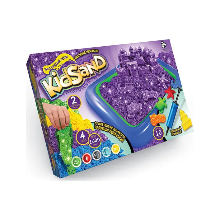 Комплект креативного творчества Кинетический песок KidSand KS-02-01U, 1600г