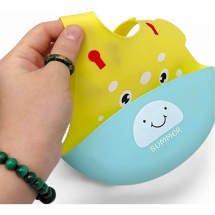 Слинявчик силіконовий (БЛАКИТНИЙ КОНИК)