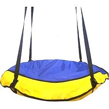 Качели подвесные для детей и взрослых, гнездо аиста «Take&Ride Nest» Yellow-Blue (желто-синяя) (Укр8853)