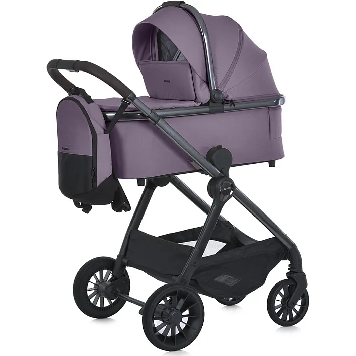 Дитяча універсальна коляска 2 в 1 RIVIERA ME 1183 Cloud Beige Grape Pink