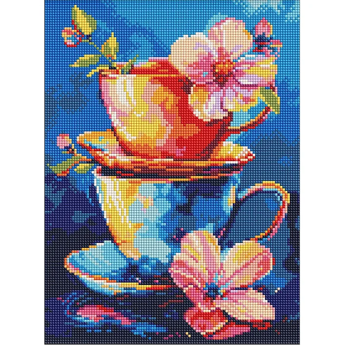 Набор с алмазной мозаикой "Тайна чаепития" 30x40см