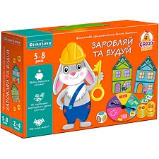 Гра настільна "Заробляй та будуй" VT 2312-04 укр (6) "Vladi Toys"