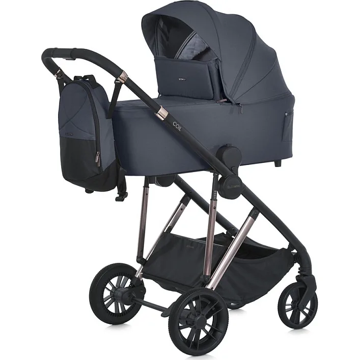 Детская универсальная коляска 2 в 1 COIL ME 1190 Asphalt Gray