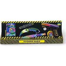 Игровой набор "BIG BOX Nest", деревянный - резинкострел, ножи, перчатки, брелок