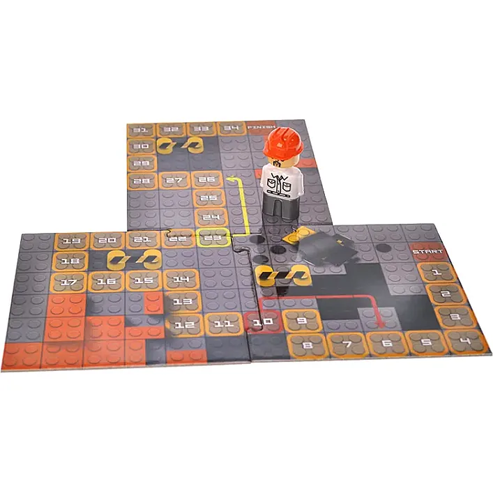 Конструктор "Block&Steps: Строительный набор" + ходилка и мемори игра 3в1, 94дет. QB300-003 qbee (Кон3933)