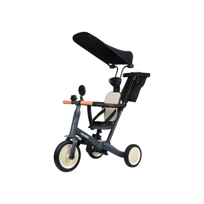 Биговел Tri-cycle 5in1 Cruiser Versa навый трансформер с доской (Вел1337)