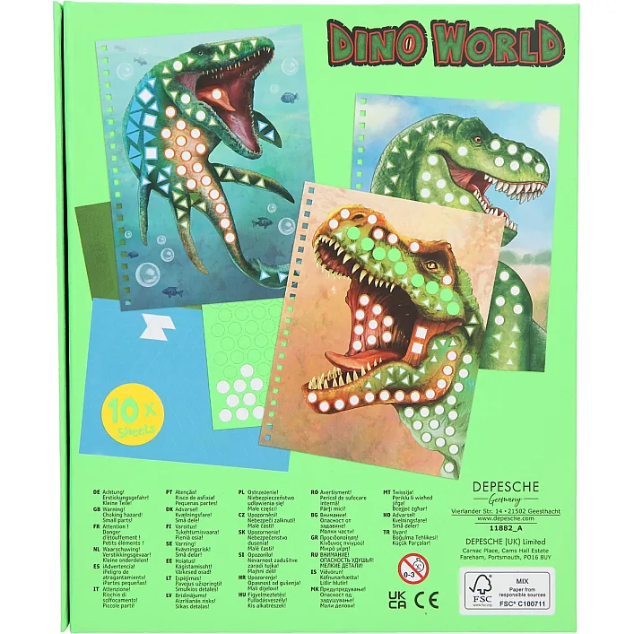Наклейки Dino World Твоя картинка, Depesche (08750)