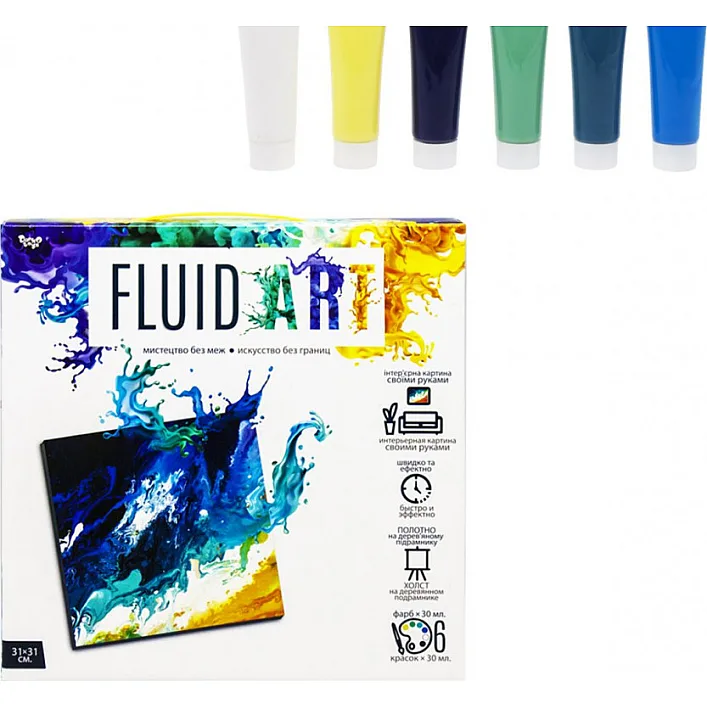 Набор креативного творчества "Fluid ART" FA-01-01-2-3-4-5, 5 видов FA-01-02