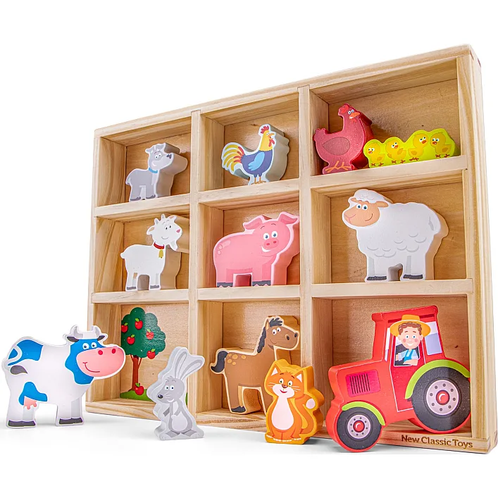 Игрушечный набор животных в коробке Ферма, New Classic Toys (18501)