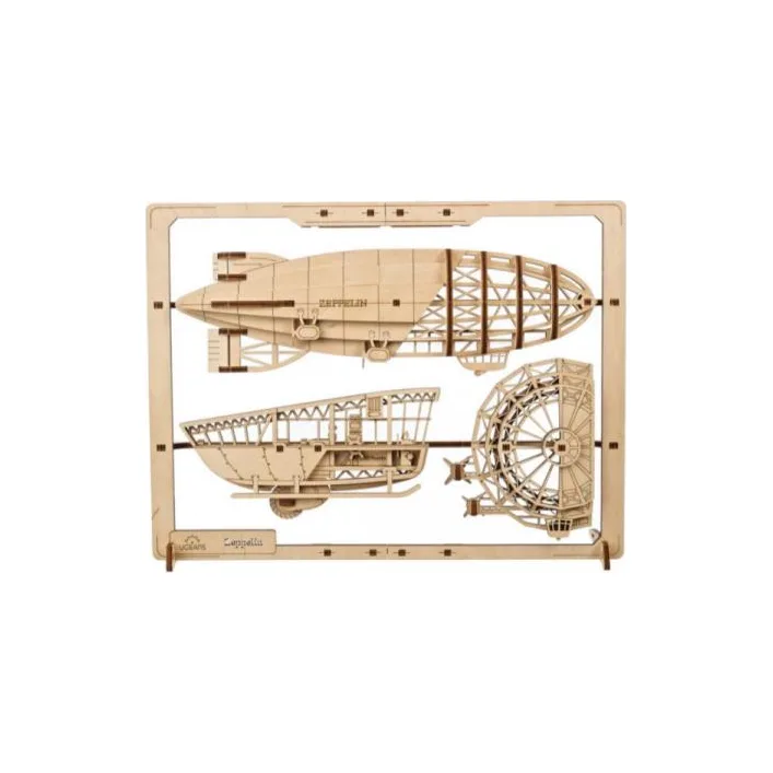 Дерев'яний механічний 3D конструктор Ugears Цепелін (70208)