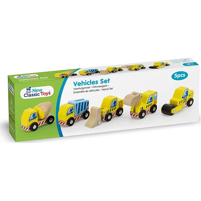 Набір Будівельні транспортні засоби New Classic Toys, 5 шт.